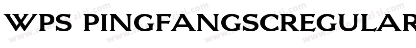 wps pingfangscregular字体转换
